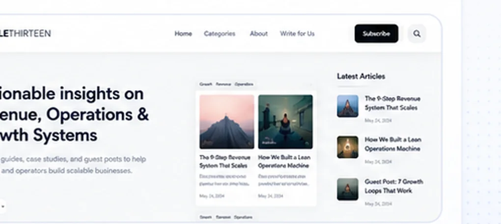 ArticleThirteen website