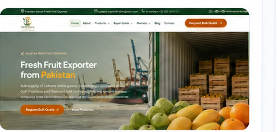 Imperial Fruits website